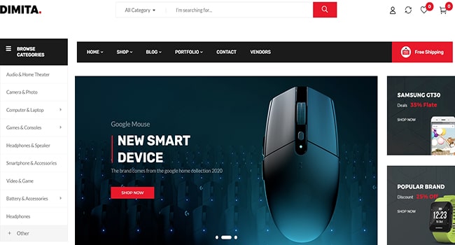 Mẫu website điện tử